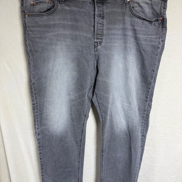 Levi 501 Women's Jeans 24W Original Fit Straight Leg-Porcini Haze Grey - Red Tab - Picture 2 of 11